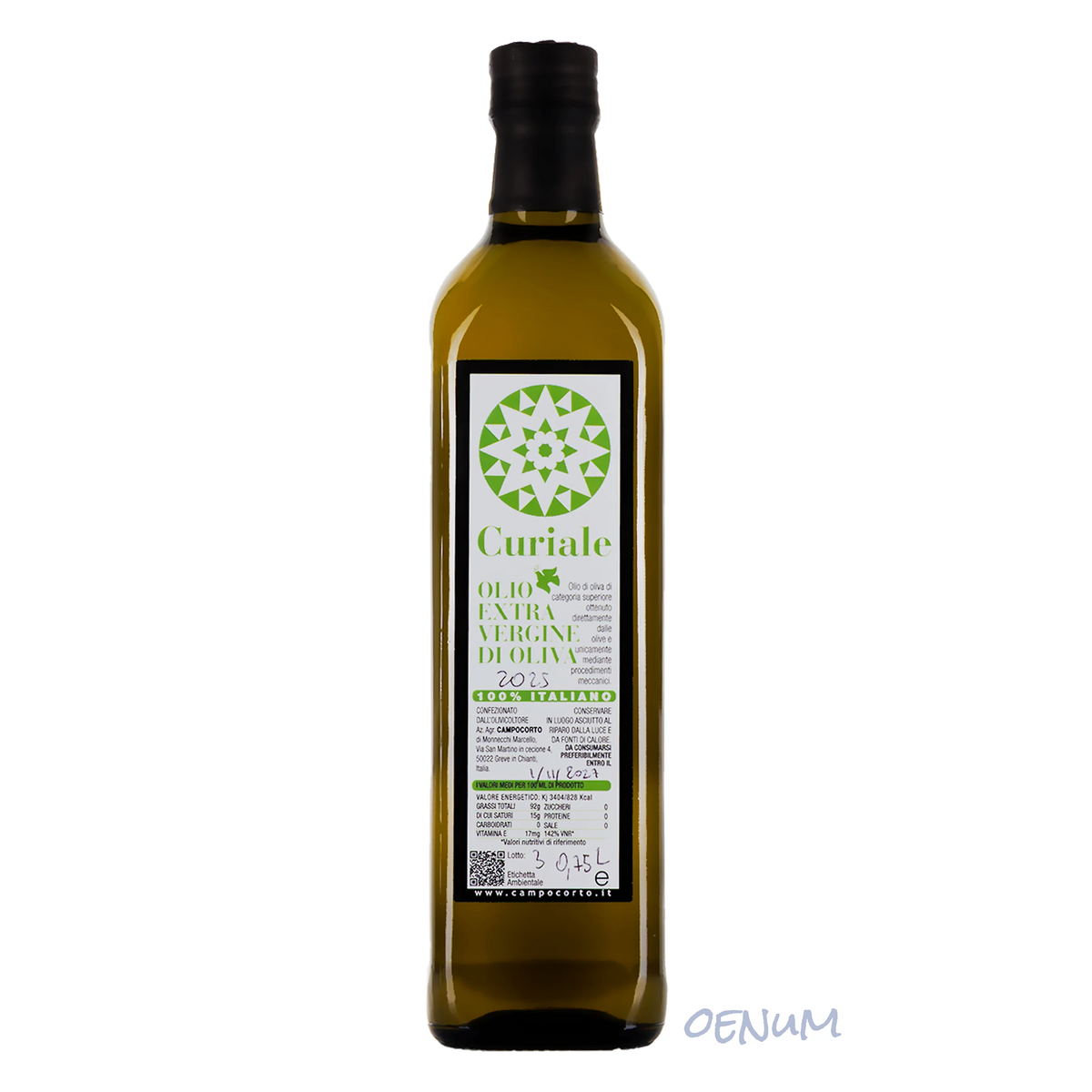 Olio Extra Vergine di Oliva Curiale 2025 - 0,75 Liter